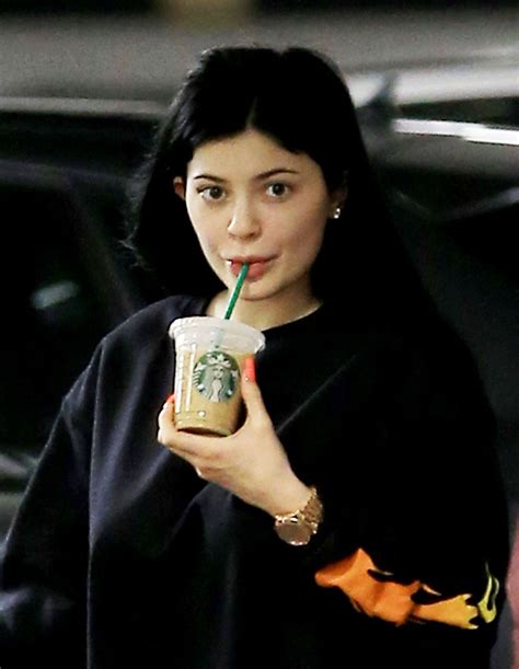 KYLIE JENNER Without Makeup Leaves a Starbucks in Beverly Hills 03/30 ...