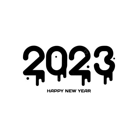 2023 Design Vector Art PNG, Black 2023 Art Design Vector Clipart, 2023 Png, 2023 New Year Png ...