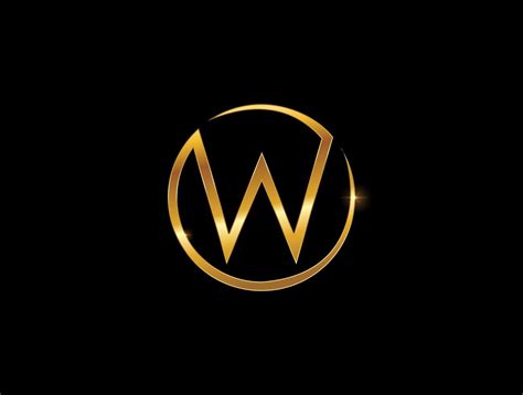 Golden Monogram Letter W Logo Sign in 2021 | Monogram letters, Logo ...