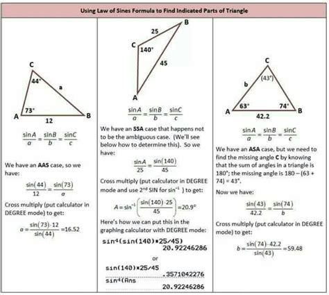 Trigonometry | Law of sines, Triangle math, Mathematics