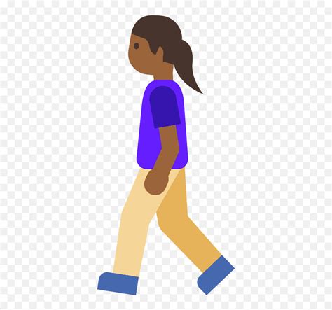 Woman Walking Emoji Clipart - Girl Walking Away Clipart Png,Girl Dancing Emoji - free ...