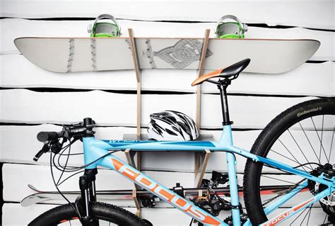 Vertical Wall Rack Wall-mounted Indoor and Garage Storage Rack for Skis ...