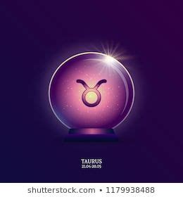 Taurus. Horoscope sign. Zodiac Icon in magic ball. | Foto ...