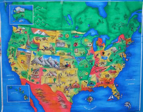 United States Map With Landmarks
