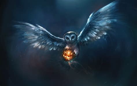 🔥 Download Wallpaper Animal Painting Owl Halloween Pumpkin HD by @grantlong | Halloween Owl ...