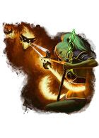 Filler spot colour - event: mage vs fire elemental - RPG Stock Art - Dean Spencer Art | Filler ...