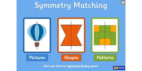 Topmarks on Twitter: "Here's a FREE Symmetry Matching game for 4-8 year olds. It involves ...