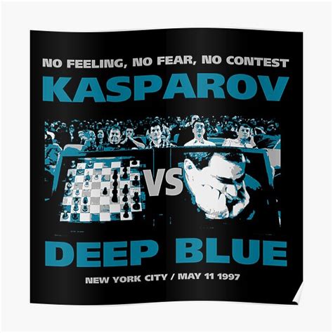 "KASPAROV VS DEEP BLUE" Poster for Sale by TheRetroCompany | Redbubble