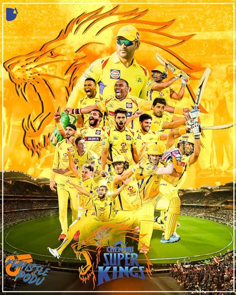 Download Chennai Super Kings Team in Action | Wallpapers.com