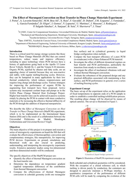 (PDF) The Effect of Marangoni Convection on Heat Transfer in Phase ...