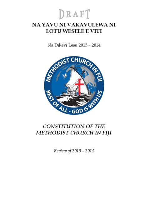 Draft of Methodist Church in Fiji Revised Constitution (2013-2014 ...