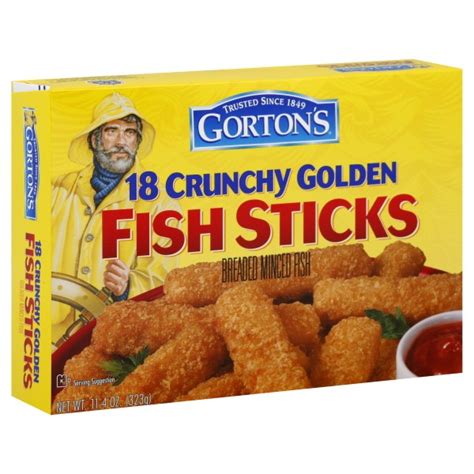 Gorton's Fish Sticks Breaded Crunchy - 18 ct Frozen