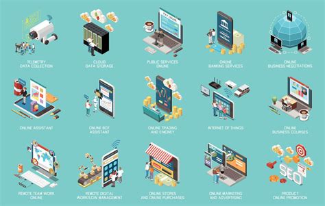 Digital Transformation Icons 4211563 Vector Art at Vecteezy