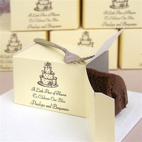 5 x 3 Custom Printed Wedding Cake Slice Favor Boxes | Wedding cake favors, Wedding cake boxes ...