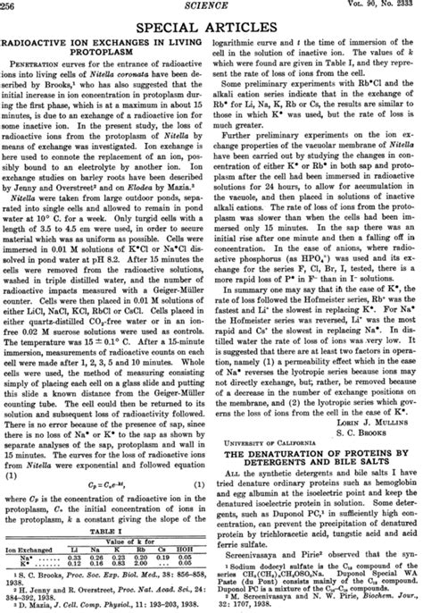 The Denaturation of Proteins by Detergents and Bile Salts | Science