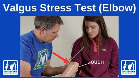 Valgus Stress Test for the Elbow - YouTube