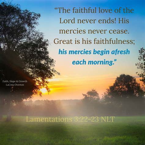 Verse of the Day - Lamentations 3:22-23 KJV - Highland Park Baptist Church - Lenoir City, Tennessee