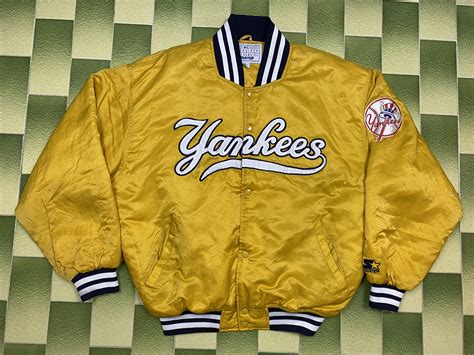 Vintage Starter MLB New York Yankees Snap Jacket Sewn Size XL