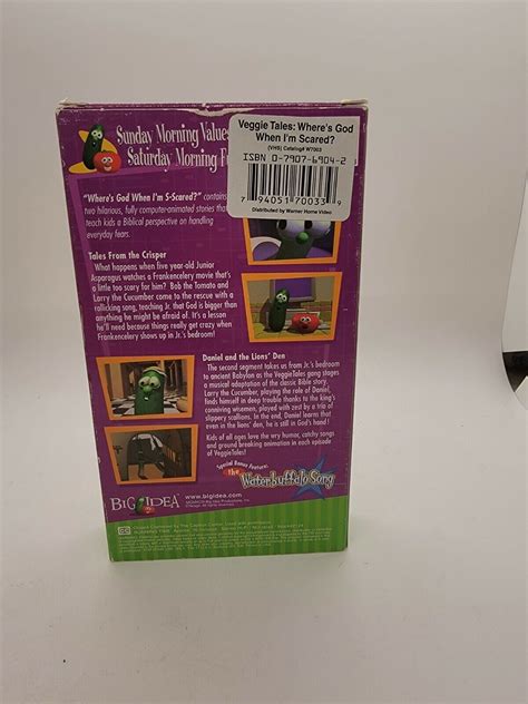 VeggieTales - Where's God When I'm S-Scared VHS, 1993 A Lesson in ...