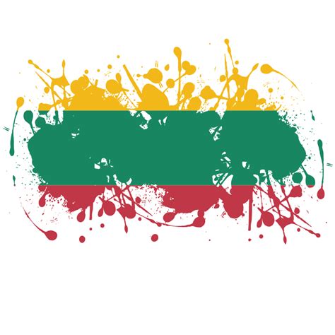 Lithuanian flag ink grunge - Openclipart