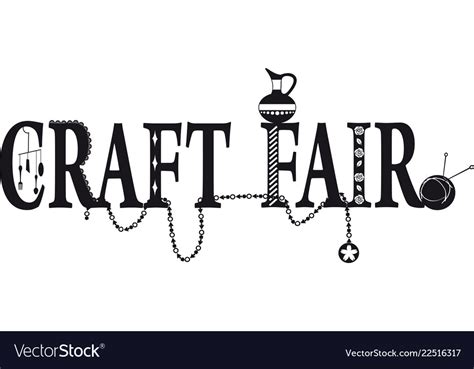 Craft fair banner Royalty Free Vector Image - VectorStock