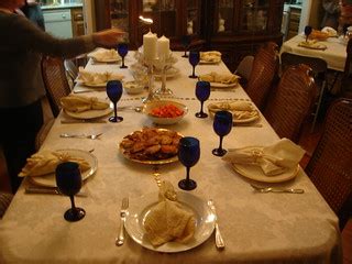 Table set up for Hanukkah | Shoshanah | Flickr