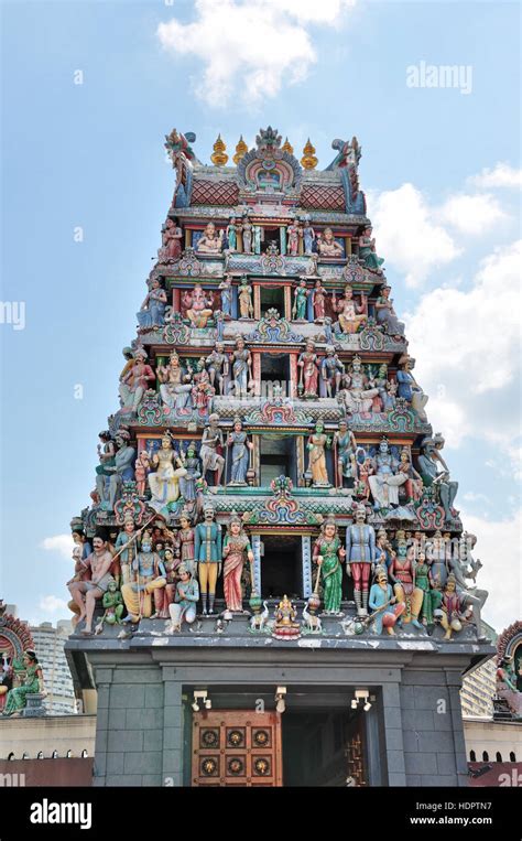 Hindu Temple Little India Singapore Stock Photo - Alamy