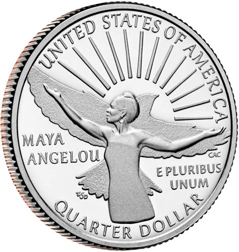 Quarter Dollar 2022 Maya Angelou, Coin from United States - Online Coin ...