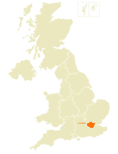 Location Map of London - MapSof.net