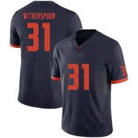 Devon Witherspoon Illinois Style Throwback Jersey – Best Sports Jerseys