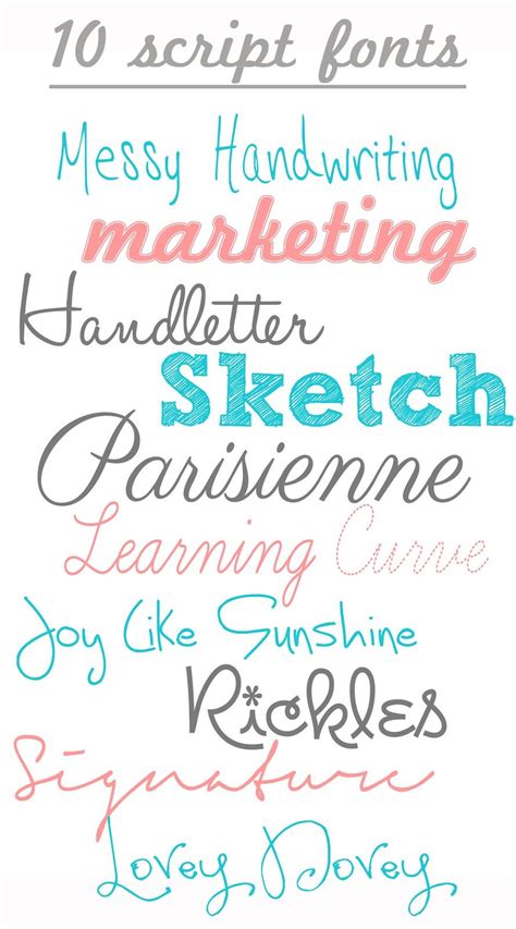 free handwriting & script fonts. great for invitations and prints ...