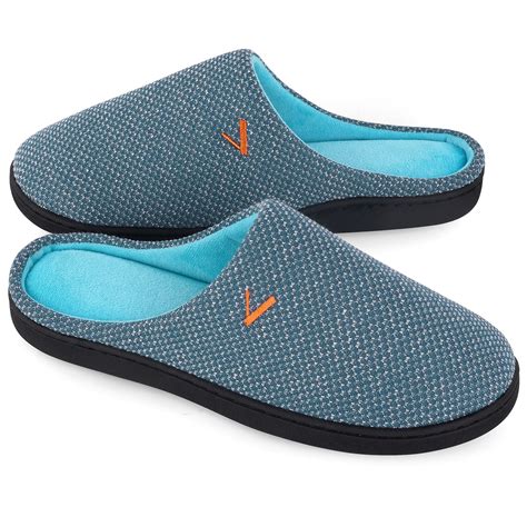 VONMAY Men's Cozy Slippers Two-Tone Indoor Outdoor House Shoes - Walmart.com