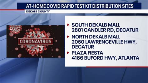 DeKalb County to hand out 5,000 COVID-19 at-home rapid tests | FOX 5 Atlanta