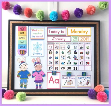 DIY Children's Calendar by | Diy preschool, Etsy holiday cards, Toddler calendar