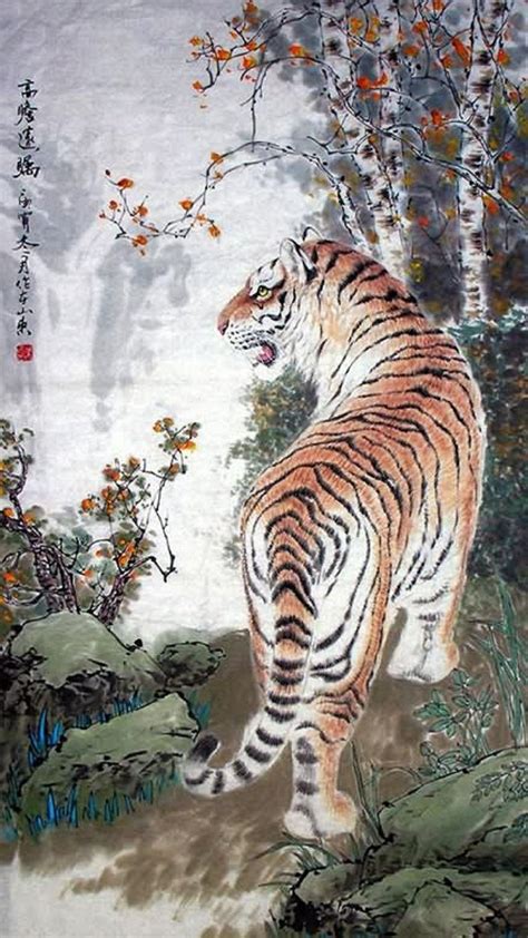 Pin by Joey M on Asia & Asian Arts | Tiger painting, Tiger art, Chinese art painting