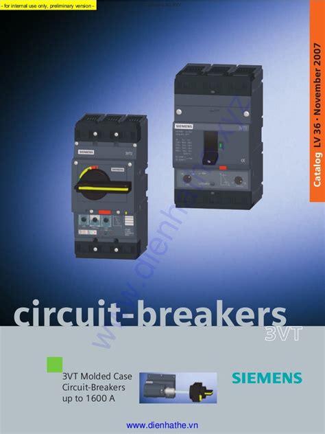 Siemens catalog circuit breakers 3 vt_lv36_11_2007