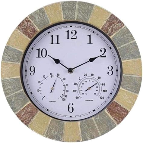 Clocks Outdoor with Temperature and Humidity Outdoor Clocks for the ...