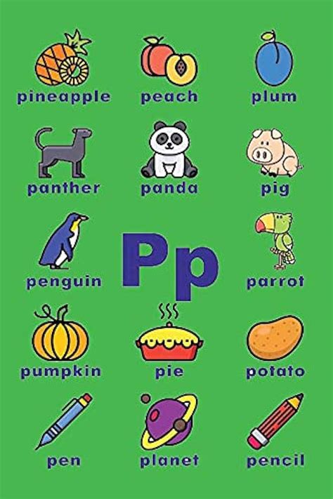 Words From P | P Words For kids | Kids Vocabulary Words | Words ... - Worksheets Library