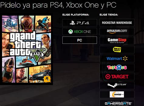 Ya esta la Pre venta de GTA 5 Para PC