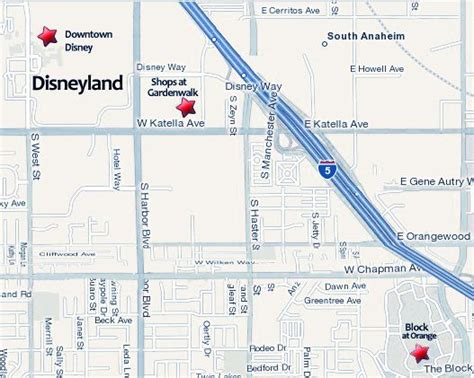 Downtown Disney Anaheim Restaurants Map | Anaheim's Gardenwalk Across ...