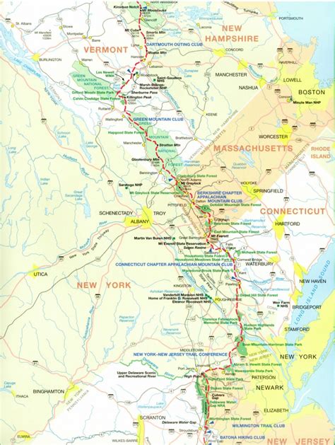 Printable Appalachian Trail Map - Free Printable Maps