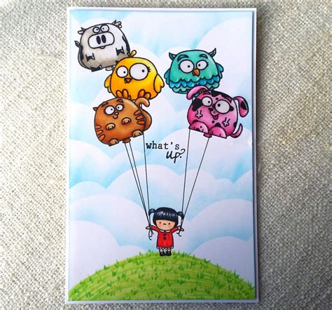 Balloon Animals Birthday Card | CraftyPaws