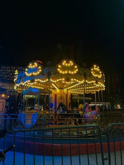 A Carousel at an Amusement Park · Free Stock Photo