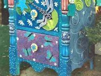 900+ Decoupage fun ideas | painted chairs, painted furniture, whimsical painted furniture