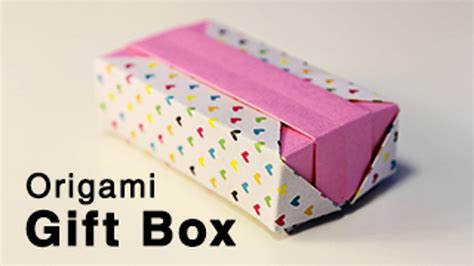 How To Make An Origami Gift Box Youtube