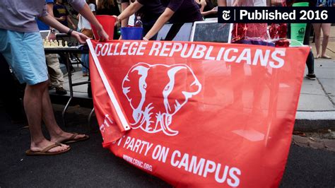 College Republicans, Once ‘the Best Party on Campus,’ Endure Taunts Over Trump - The New York Times