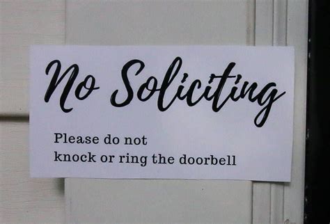 No Soliciting Sign- Free Printable | No soliciting signs, No soliciting, Room inspiration diy