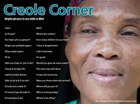 Helpful Creole phrases to use while you are in Milot, Haiti | Creole ...