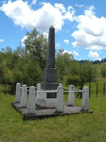 Whangamomona war memorial