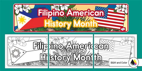 Filipino American History Month Banner (teacher made)